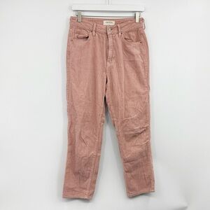 PacSun Corduroy Mom Jeans Size 26 Blush Pink